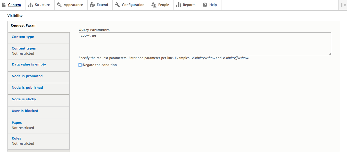 Conditional Plugin block query