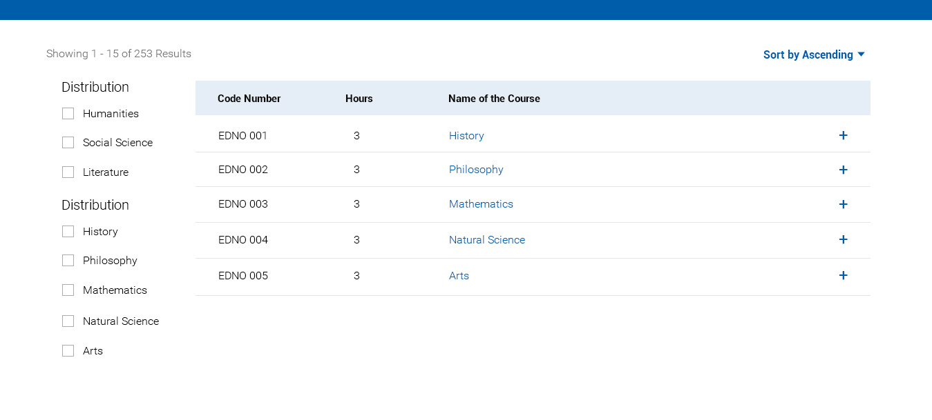 Course finder