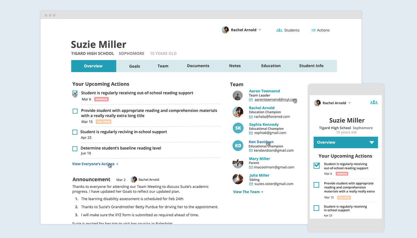 NCYL Dashboard