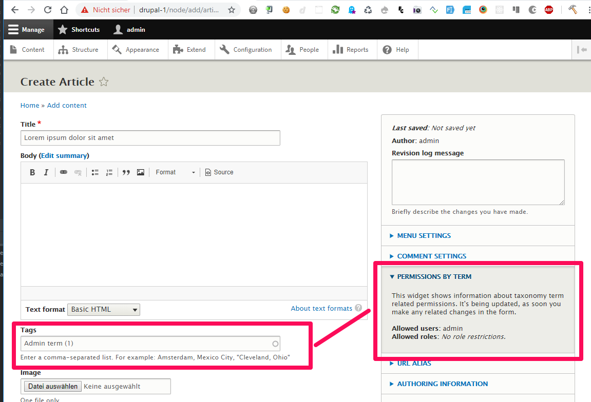 Node Edit Page