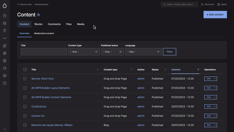 DXPR CMS Demo Video