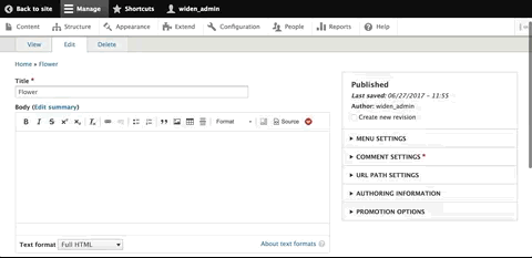 Animated image of Widen Collective in Drupal 8